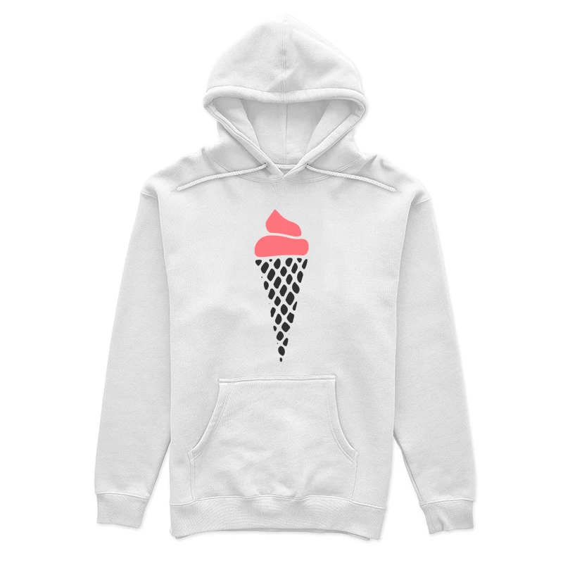 Glace en cône stylisé Femme Sweat à capuche