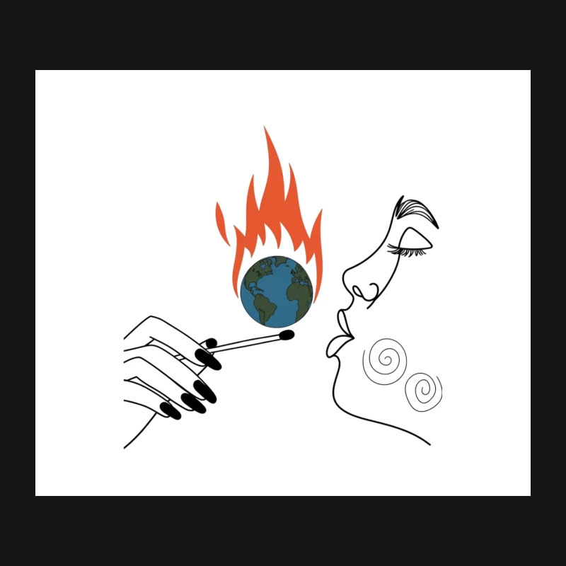 Human Impact on Global Climate Crisis Mouse Pad