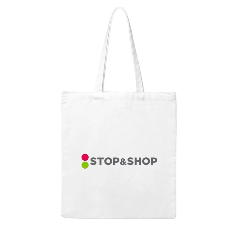 Stop & Shop Retail Brand Logo with Traffic Light Design Cotton Tote Bag