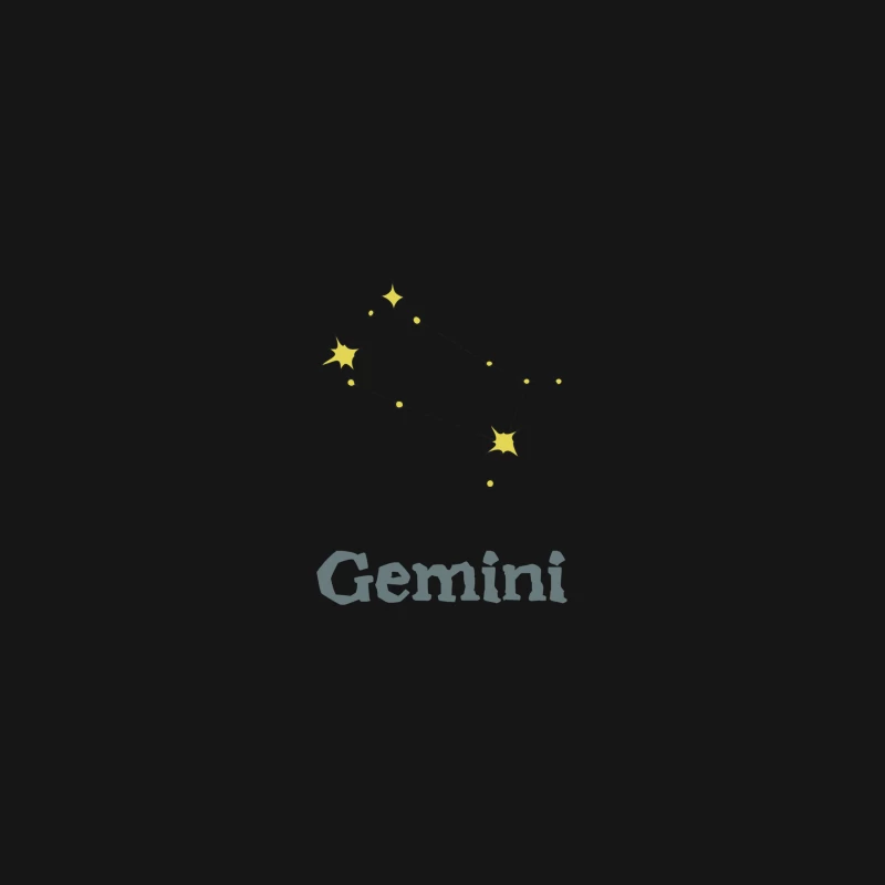 Gemini Sternbild Illustration Herren T-Shirt