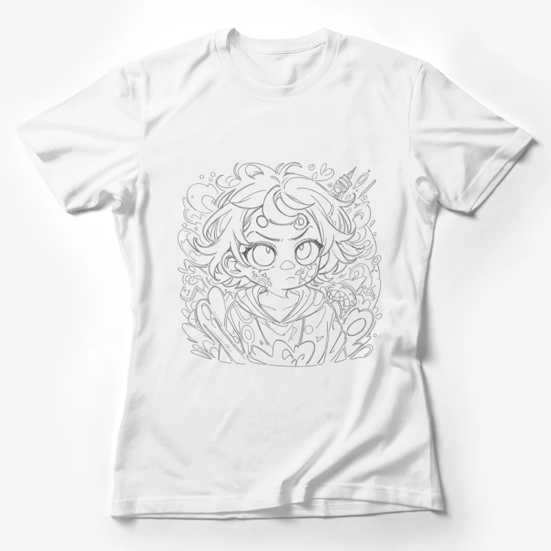 Cartoon abstract Female T-Shirt
