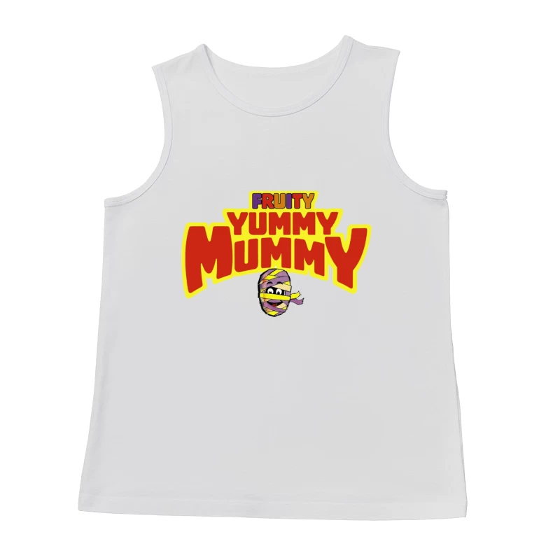 Fruity Yummy Mummy Cartoon Character Logo Male Tank Top