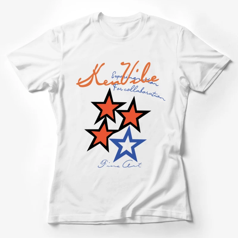 Kreative Zusammenarbeit mit Kunststernen Damen T-Shirt