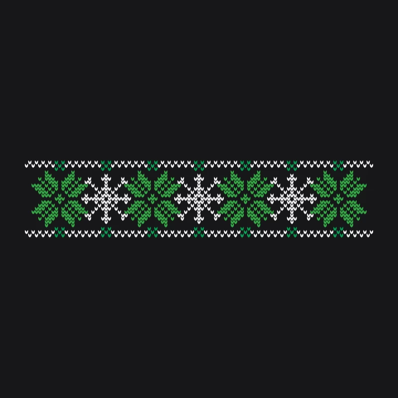 Motif de flocons de neige vert et blanc Homme Sweat à capuche