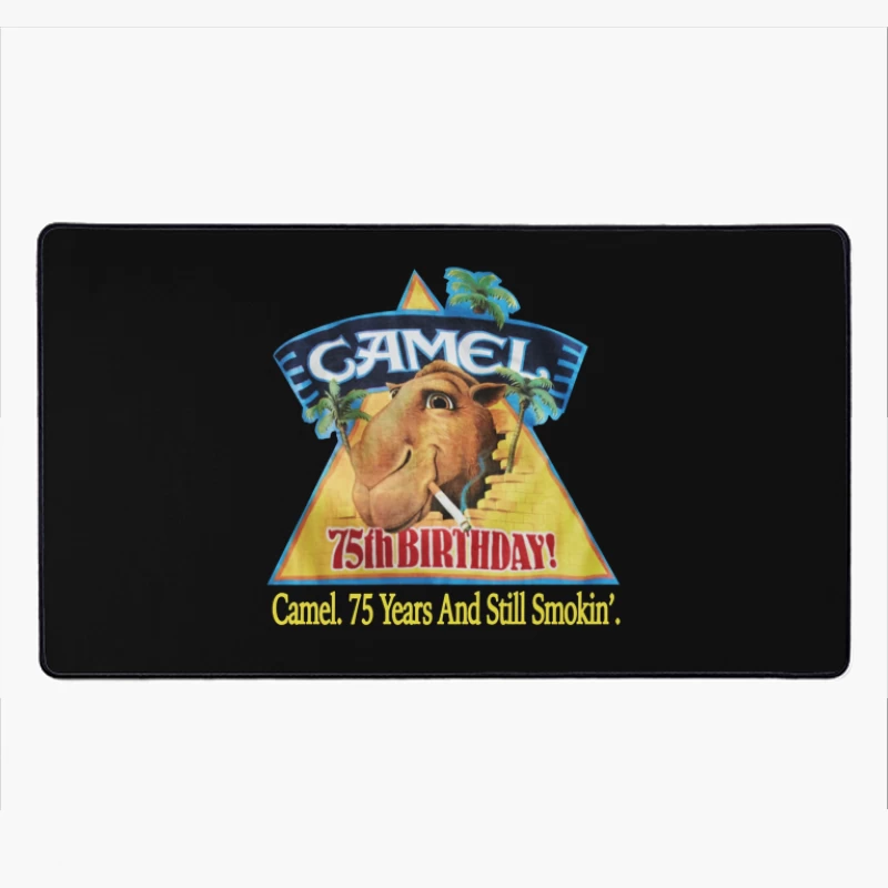 Camel Cigarettes 75th Anniversary Vintage Advertisement with Mascot Desk Mat