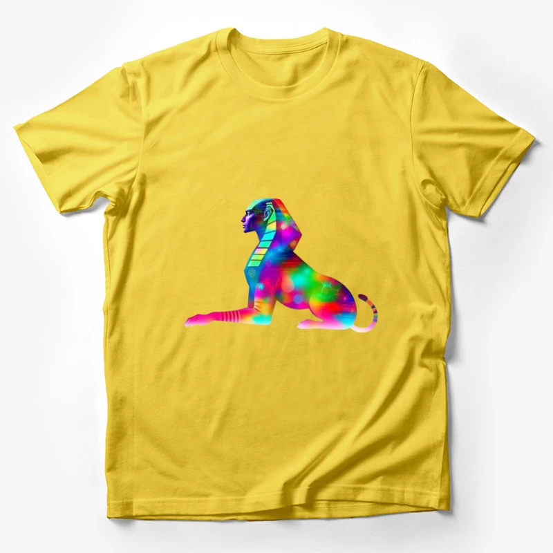 Colorful Abstract Sphinx Art Male T-Shirt