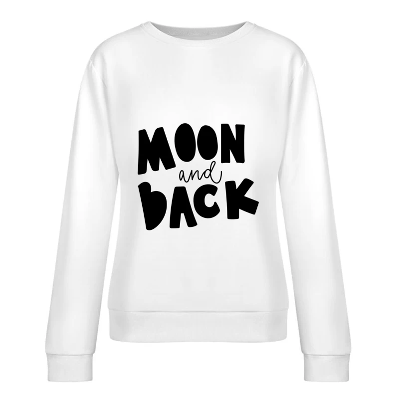 Lune et Retour - Design Minimaliste Femme Sweat-shirt à enfiler