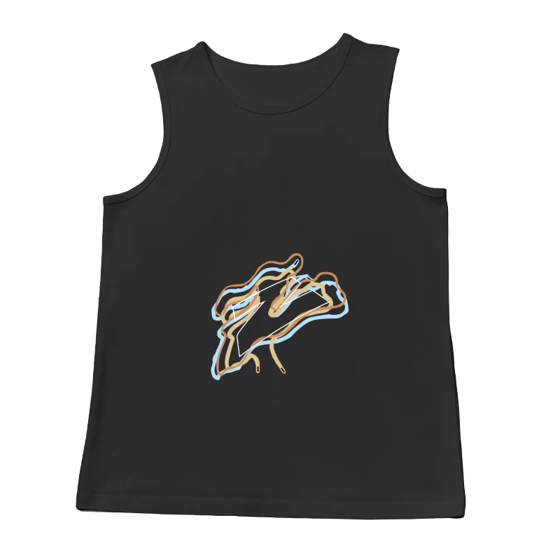Abstrakte Formen und Linien Herren Tanktops