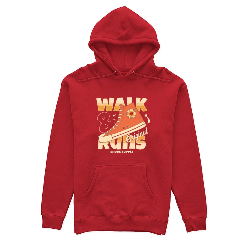 Original Schuhe Illustration mit Herz Damen Pullover Hoodie