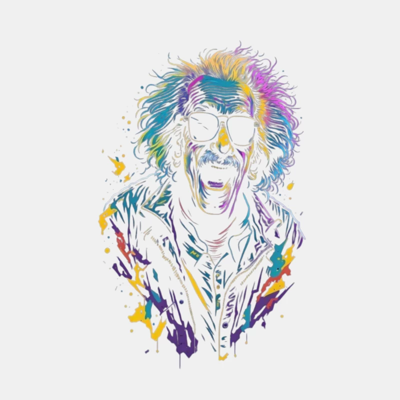 Colorful Retro Cartoon Illustration Male Tank Top