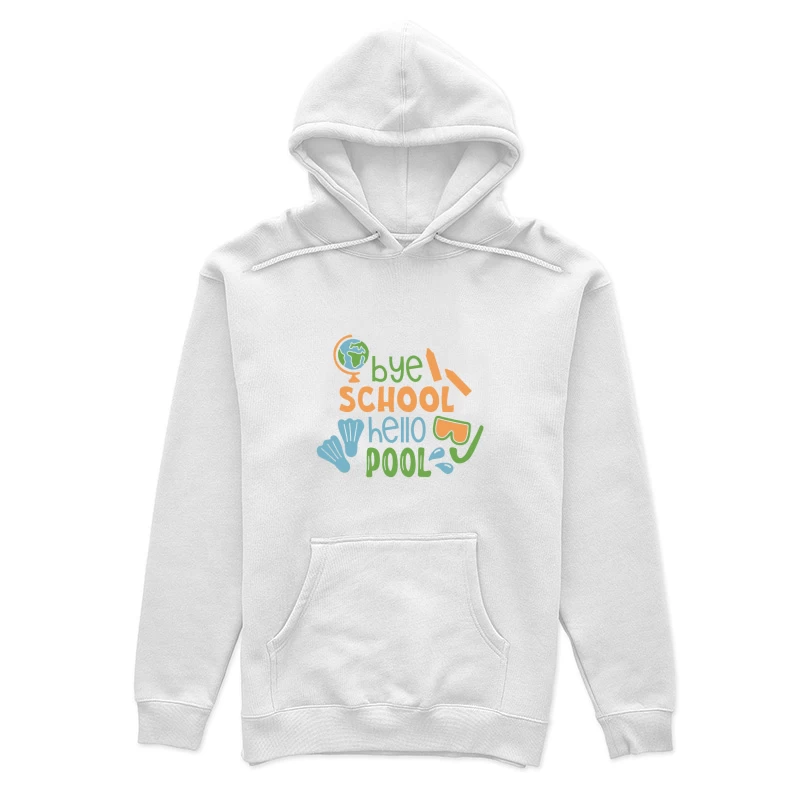 Adieu école, bonjour piscine Femme Sweat à capuche