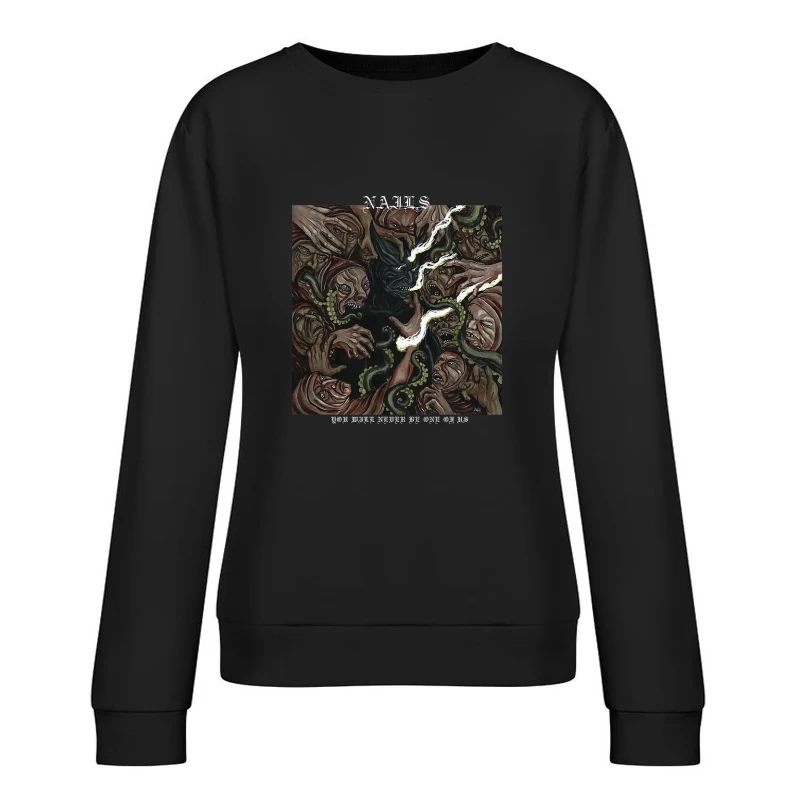 Nails Band Female Pullover Sweatshirt