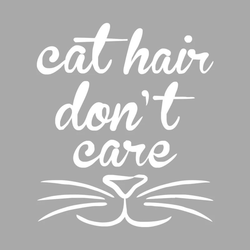 Cat Hair Don_t Care Cute Crazy Cat Female Pullover Hoodie