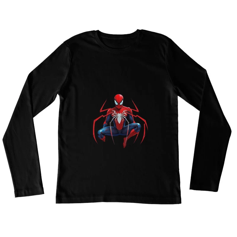 Spider-Man Advanced Suit from Marvel's Spider-Man Video Game Female Long Sleeve T-Shirt