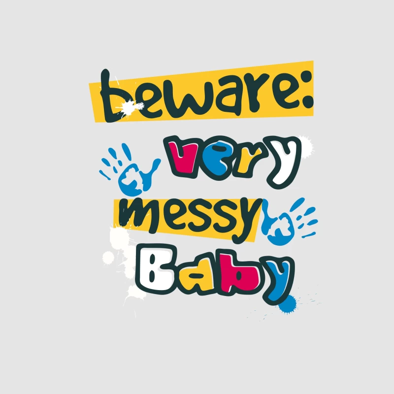 Warnung: Sehr unordentliches Baby Herren Pullover Hoodie
