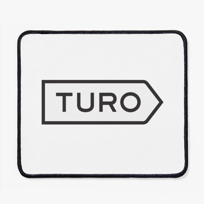 Turo Car-Sharing Service Minimalist Arrow Logo Mouse Pad