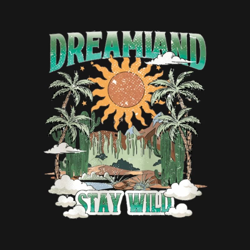 Wildes Traumland mit Palmen Herren T-Shirt
