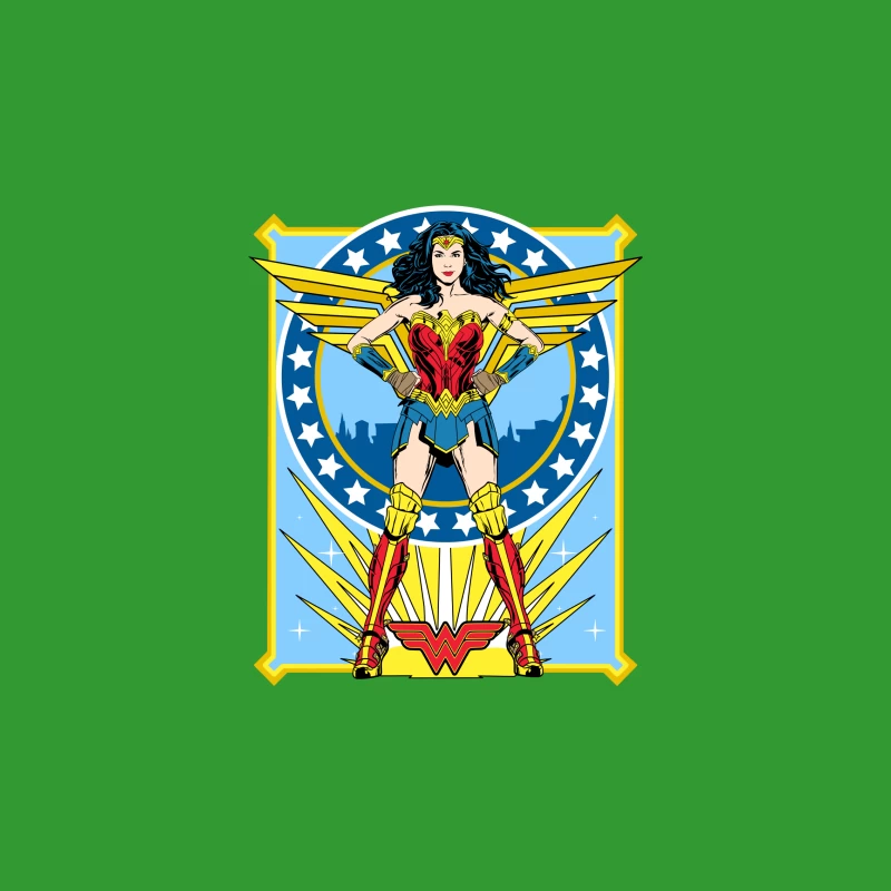 Wonder Woman Comic Art Illustration iPhone Case