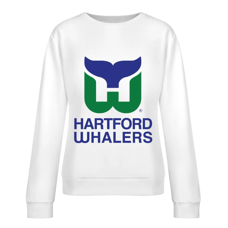 ew England Whalers Female Pullover Sweatshirt