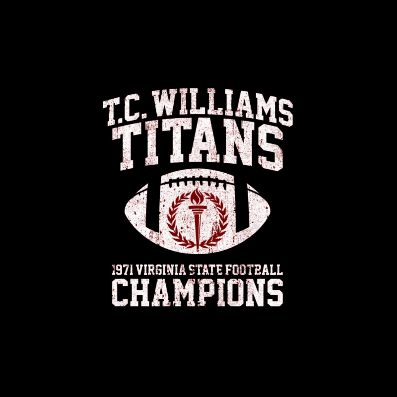 T.C. Williams Titans 1971 Football Throw Pillow