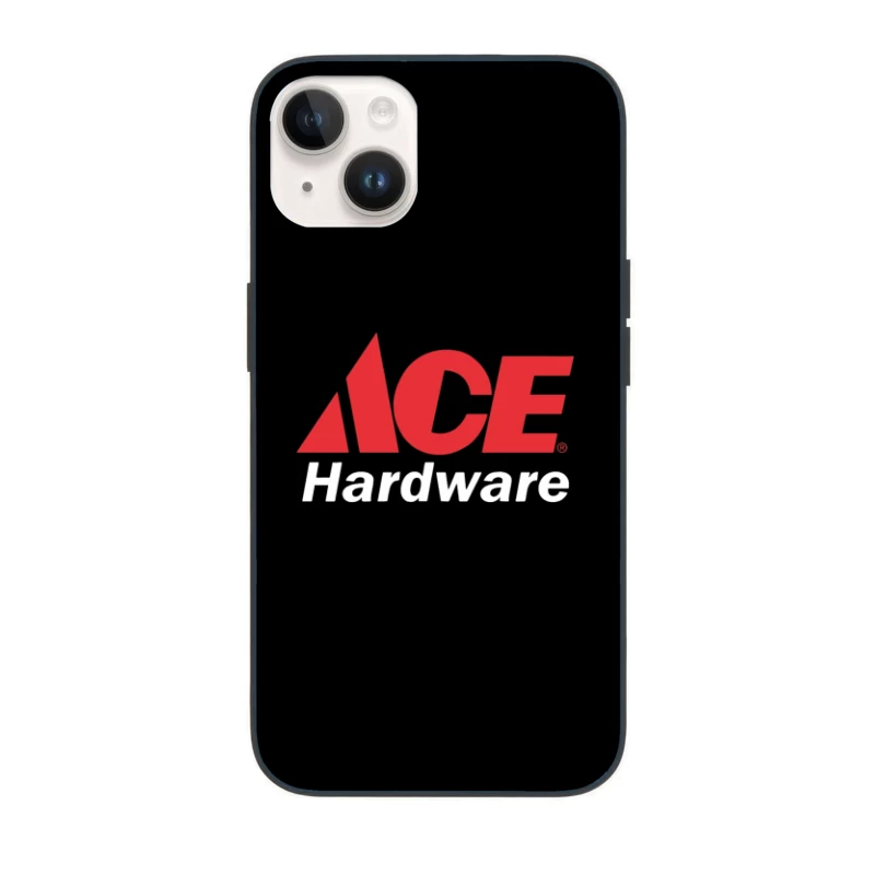 Ace Hardware Store Logo in Red and White Design iPhone Case