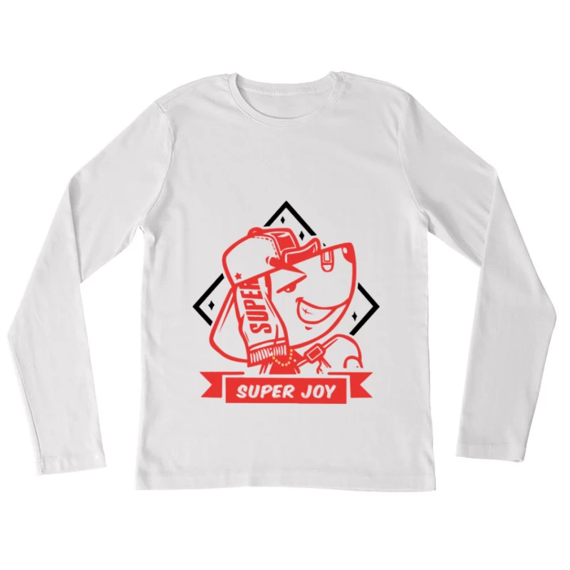 Superheld-Bär mit Limonade Damen Langarm T-Shirt