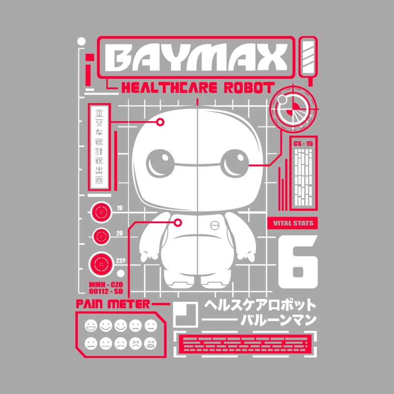 Baymax - Healthcare Robot from Disney Animation Male Pullover Hoodie