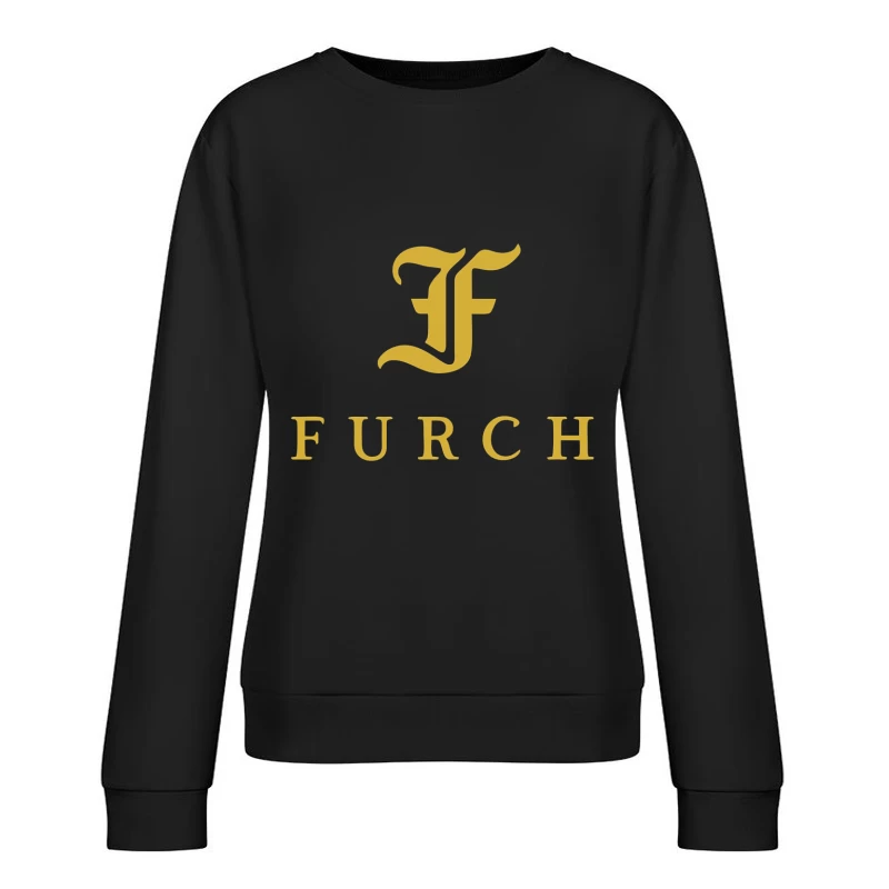 Furch Gold Logo - Luxury Minimalist Typography Design Female Pullover Sweatshirt