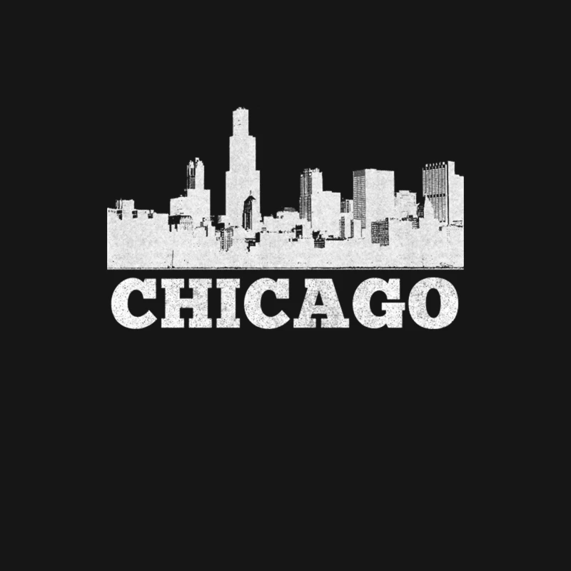 Chicago  Retro Style Faded Design Male Long Sleeve T-Shirt
