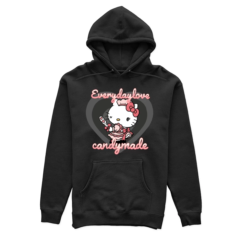 Niedliches Herz-Katzen-Design Damen Pullover Hoodie