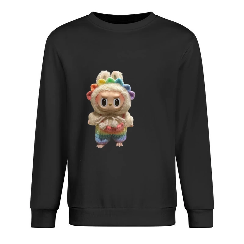 Bunte Puppe mit Regenbogenkostüm Herren Pullover Sweatshirt