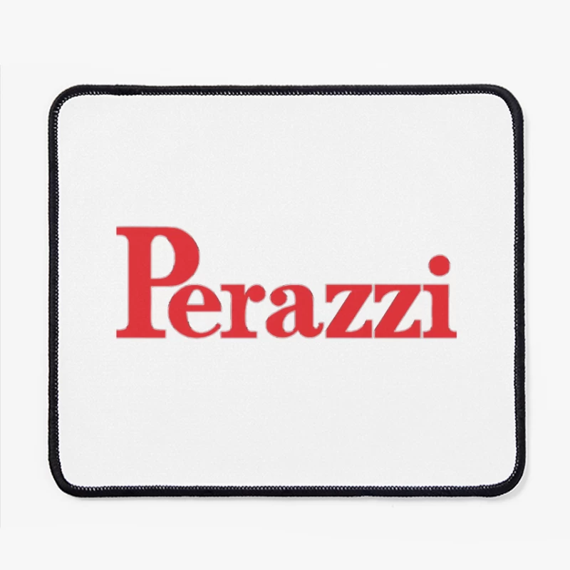 Perazzi Red Logo Typography Mouse Pad