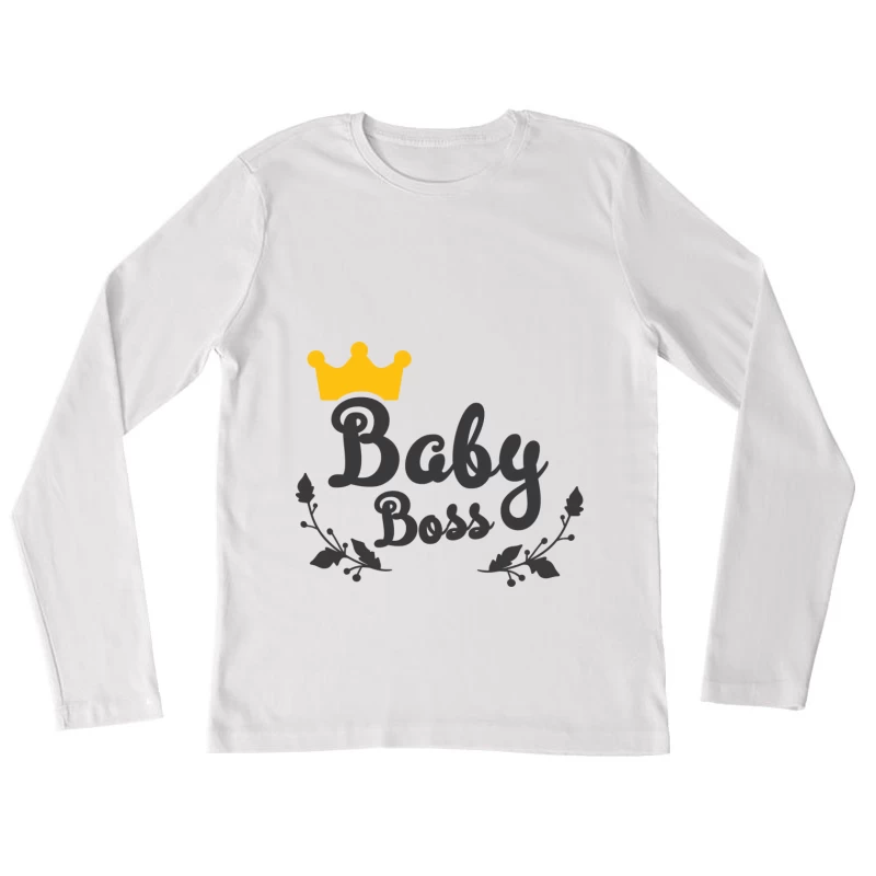 Couronne de Bébé Chef Femme Manches Longues T-Shirt