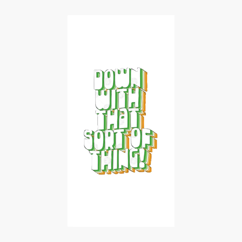Down With That Sort Of Thing - Retro Father Ted Design iPhone Case