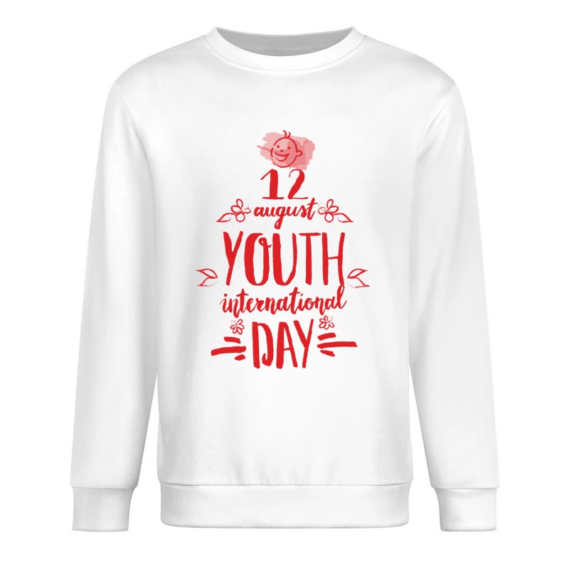 Internationaler Tag der Jugend am 12. August Herren Pullover Sweatshirt