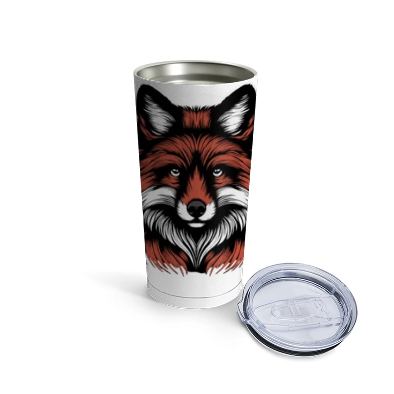 editable Dark Majestic Fox Travel Mug