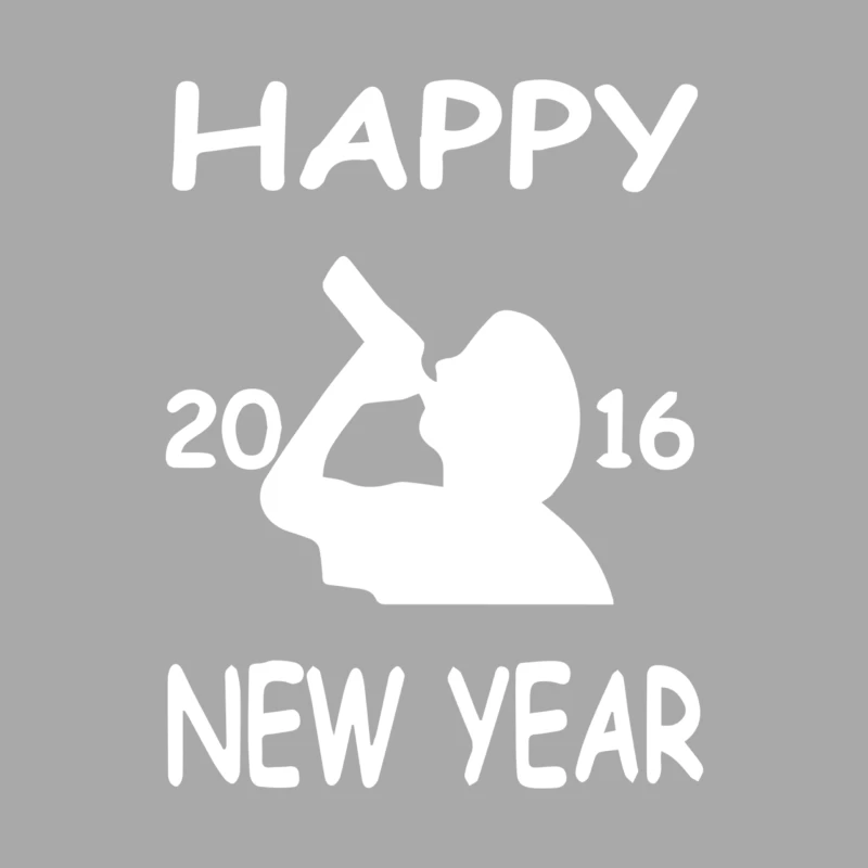 Happy New Year 2016 Female Pullover Hoodie