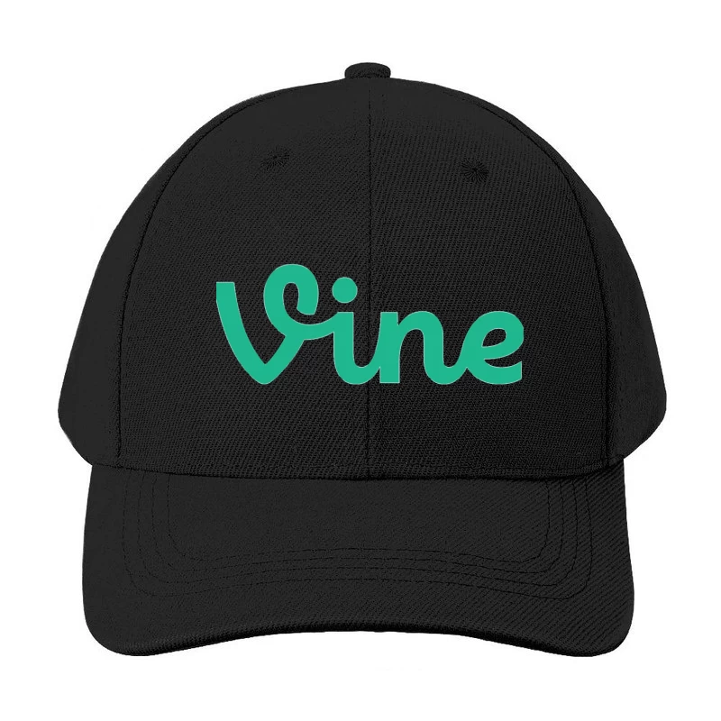 Vine Social Media Platform Green Logo Baseball Cap