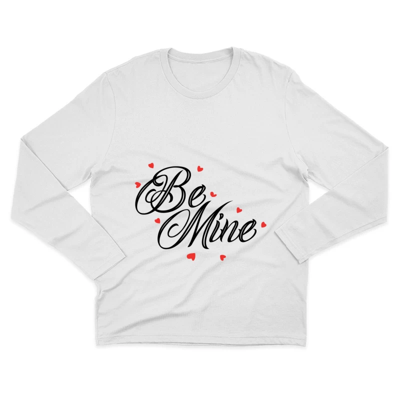 Cœurs rouges dispersés Homme Manches Longues T-Shirt