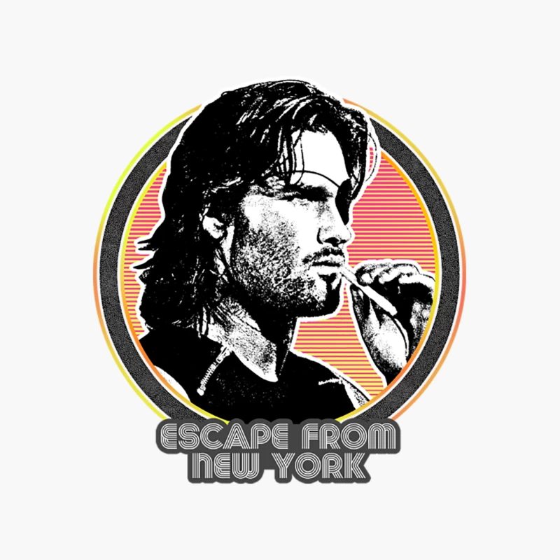 Escape From New York  Retro Look Fan Design Cotton Tote Bag