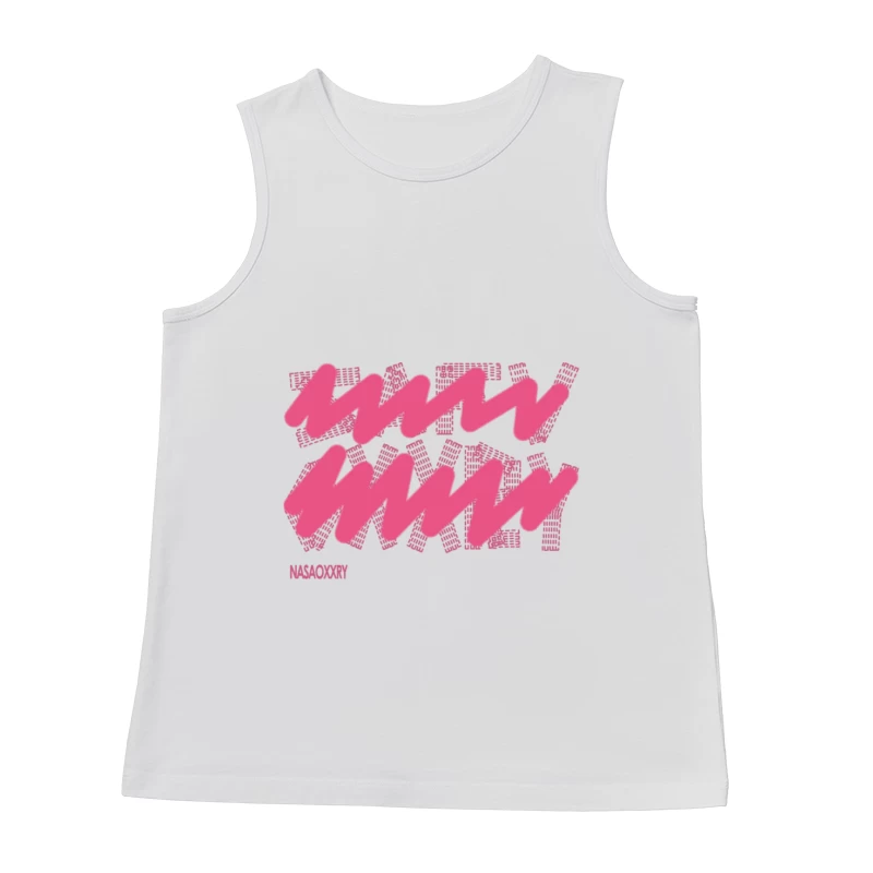 Rosa Zeichnung mit chaotischen Elementen Herren Tanktops