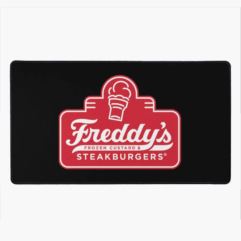 Freddy's Frozen Custard & Steakburgers Restaurant Logo Desk Mat