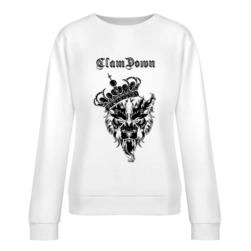 Geometrisches Yin-Yang-Symbol Damen Pullover Sweatshirt