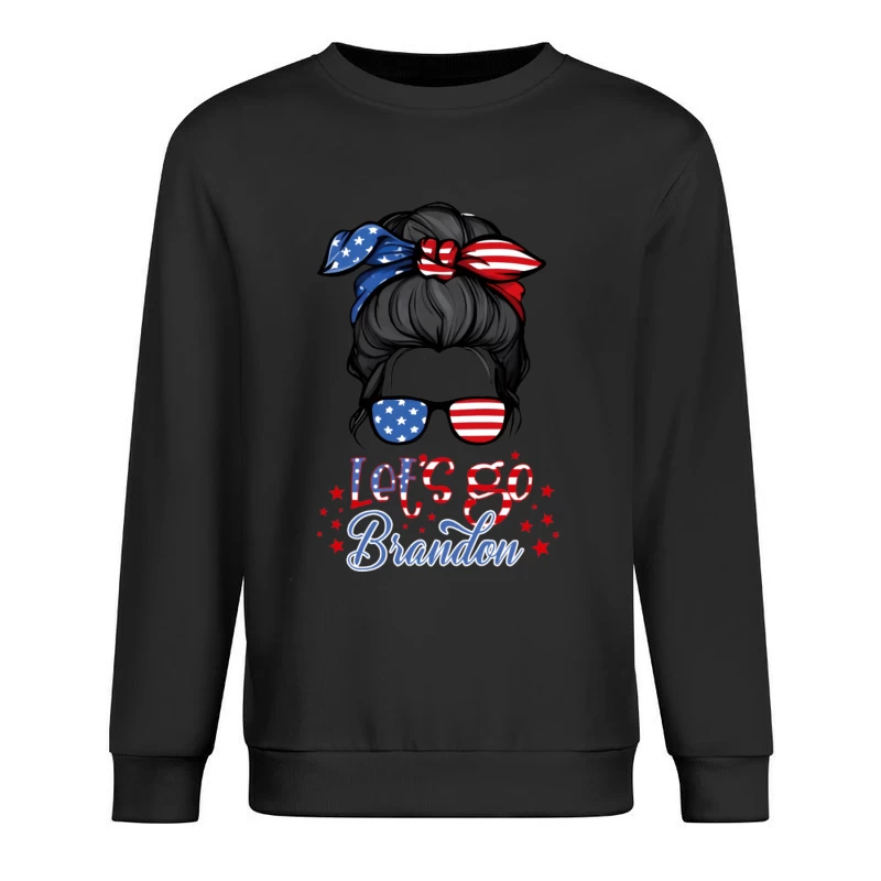 Patriotisches Design mit Flagge und Slogan Herren Pullover Sweatshirt