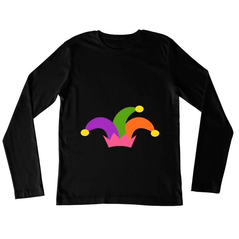 Chapeau de bouffon coloré Femme Manches Longues T-Shirt