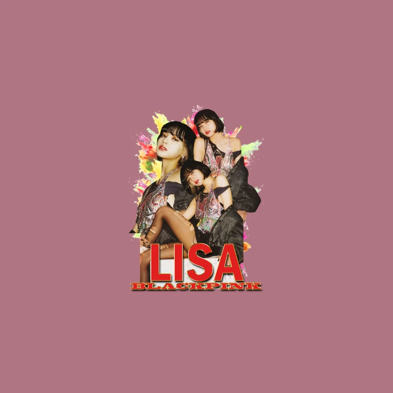 LISA from BLACKPINK: K-pop Fashion and Performance Desk Mat