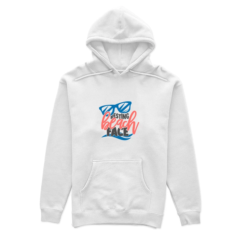 Resting Beach Face Design mit Sonnenbrille Damen Pullover Hoodie