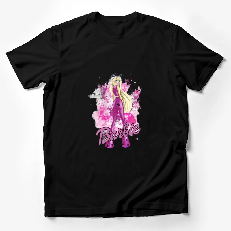 Lila Barbie Mode Illustration Herren T-Shirt