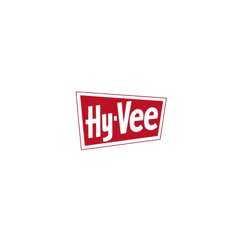 Hy-Vee Supermarket Chain Logo in Red and White iPhone Case