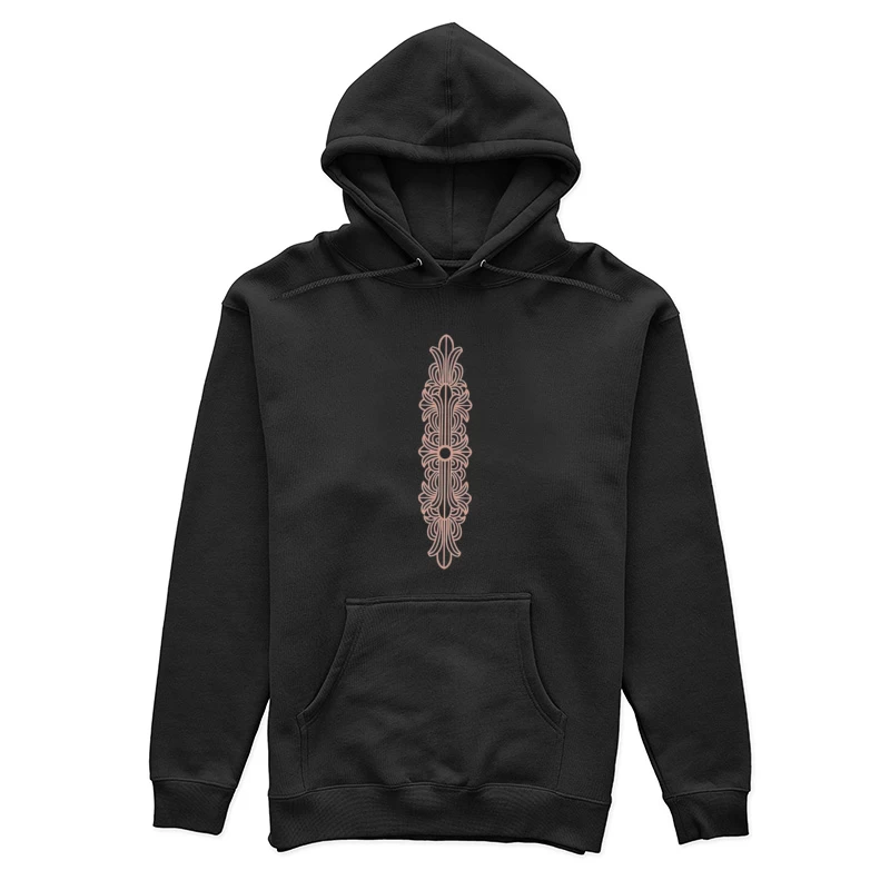 Ornamentales Design in Rosatönen Damen Pullover Hoodie